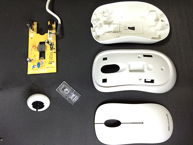 Microsoft Basic Optical Mouseの分解清掃 日曜研究室